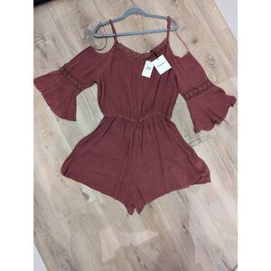 Boho Cold Shoulder Romper!
